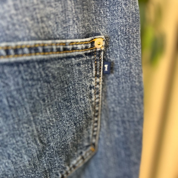 ANTHROPOLOGIE PIlcro The Vintage Straight Distressed Jeans Size 32 - Picture 13 of 13